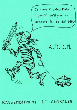 Affiche concert 1990