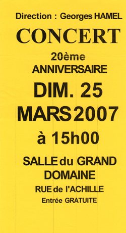 Affiche concert 20 ann