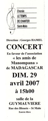 Affiche concert Manompana