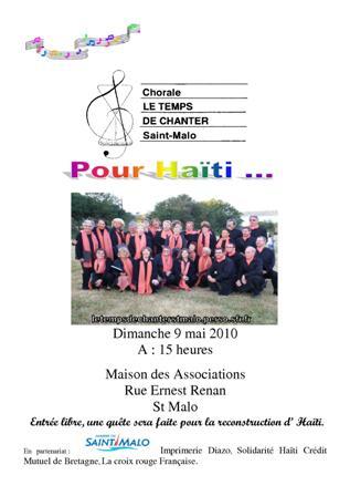 Affiche concert haiti